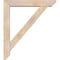 Ekena Millwork Traditional Slat Smooth Bracket w/ Offset Brace, Douglas Fir, 5 1/2"W x 30"D x 34"H BKT0604X30X34TRA06SDF - alternate 3